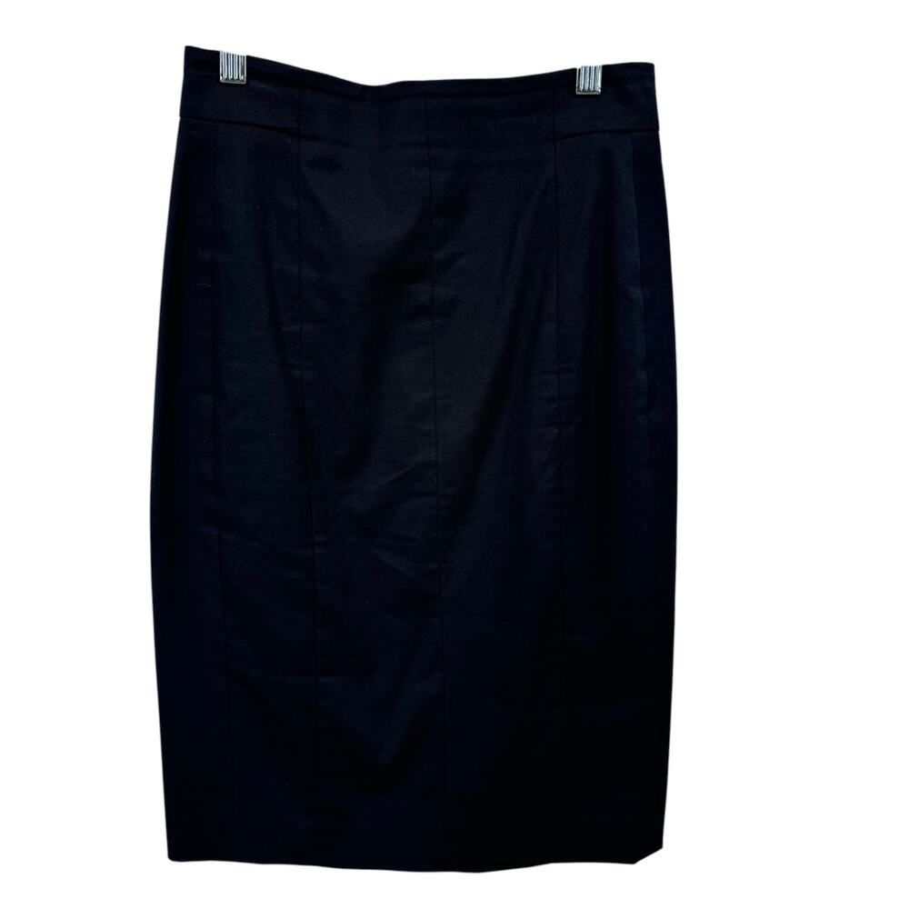 Akris Punto Classic Pencil Skirt SZ 4 Women's Black Professional Office Business